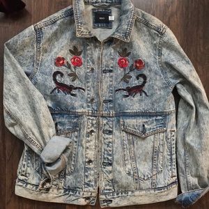 BDG Embroidered Jean Jacket